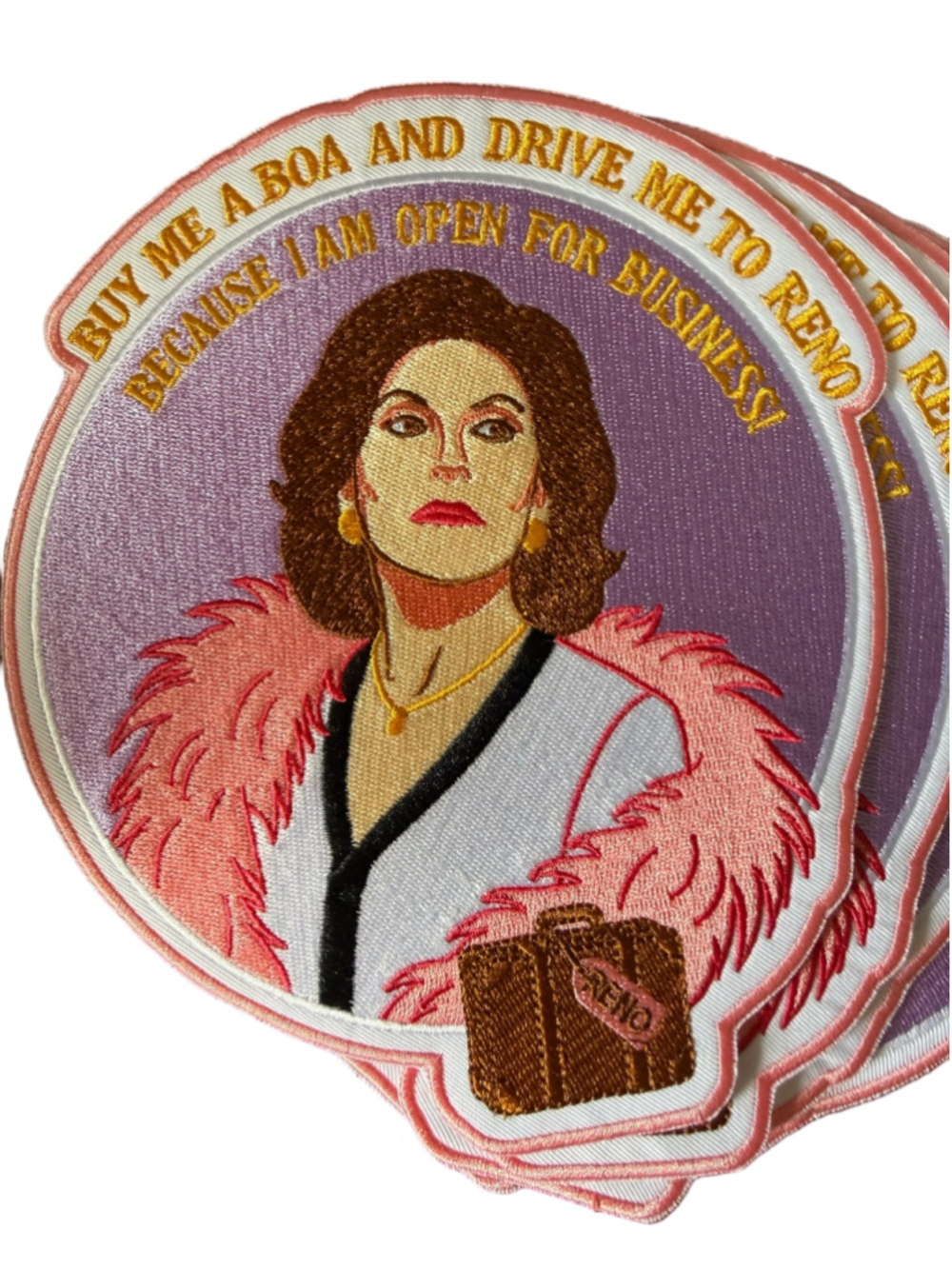 Unisex Unbranded Gilmore Girls Emily Gilmore Patch One Size Purple Pink